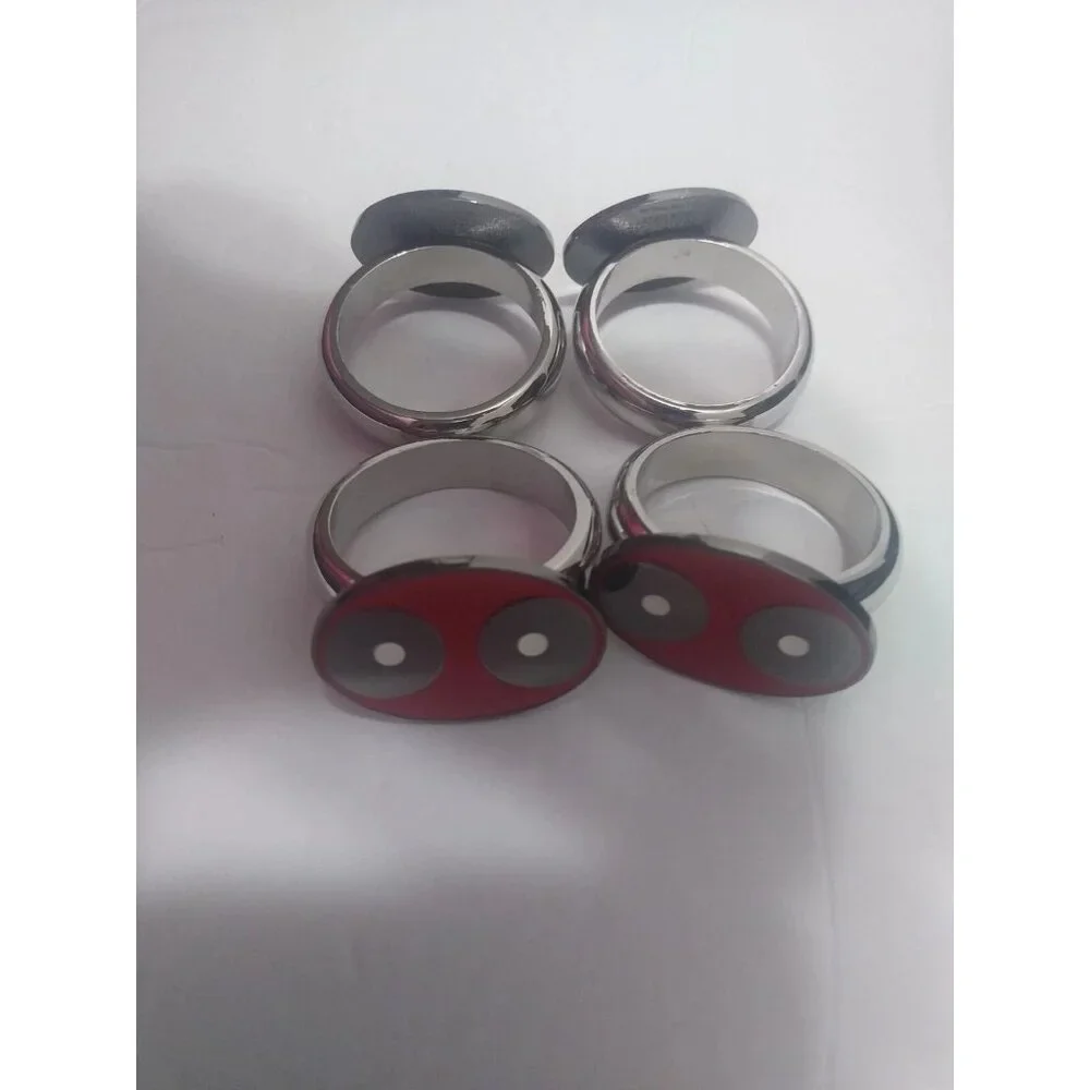 Loot Crate Deadpool Corps Napkin Rings Holder Set Merc Club Exclusive NIB